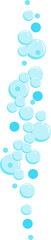 Bubbles of fizzy drink, air or soap. Vertical streams of water. Cartoon illustration.
