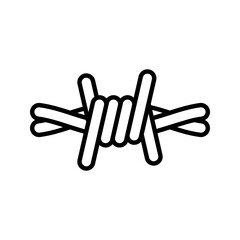 Obraz premium Barbed icon. sign for mobile concept and web design. vector illustration