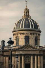 Vertical shot of the Institut des Beaux-Arts, in Paris, France