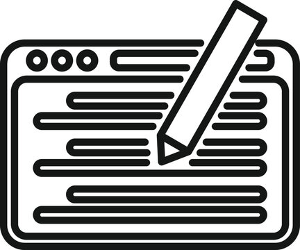 Web raiting icon outline vector. Star review. Rate client