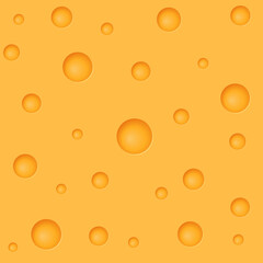 Cheese vector seamless pattern in realistic style. Creative background illustration