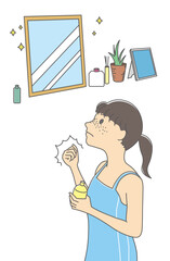 理想の自分になれるよう努力する決意をした女性