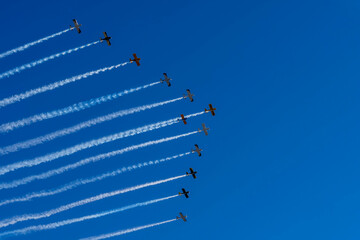 Vintage World War 2 Aircraft Perform During A Veterans Day Weekend Airshow