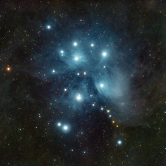 Messier 45 the Pleiades star cluster © Gib