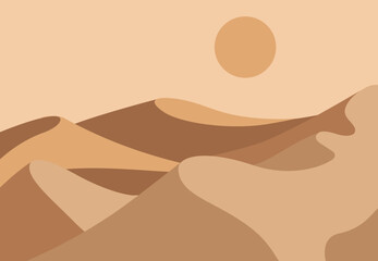 illustration of a camel in the desert