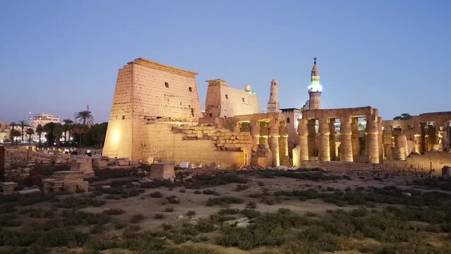 Ruins of the Egyptian Karnak Temple, the largest open-air museum in Luxor