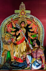 Obraz premium devi durga godess idol in durga puja festival