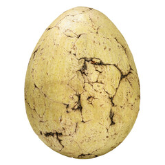 Fototapeta premium Ancient stone egg with cracks