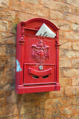 old mailbox on the wall