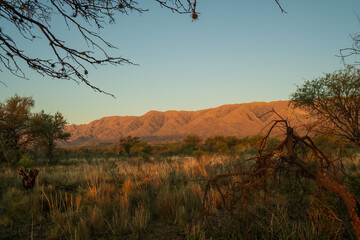 Obraz premium Sunset in a Cordoba Traslasierra region at Argentina