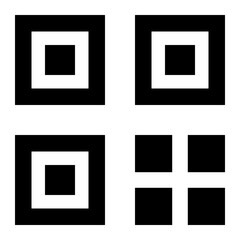 QR code black icon