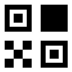 QR code black icon