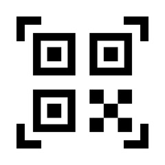 QR code black icon