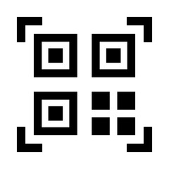 QR code black icon