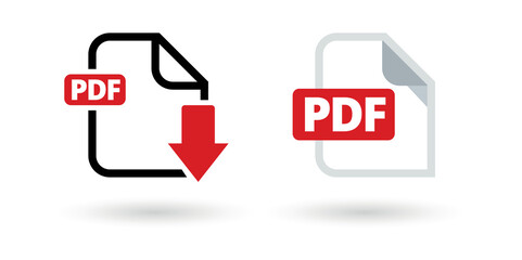 File format pdf Vector illustration