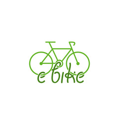 Electric bike icon bicycle charging station isolated on white background