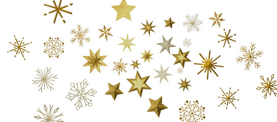 Christmas Card - Snowflakes Of Paper In Frame