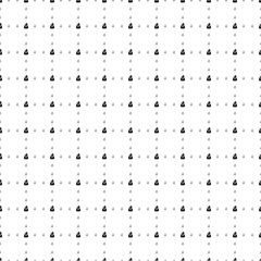 Square seamless background pattern from black vote symbols are different sizes and opacity. The pattern is evenly filled. Vector illustration on white background
