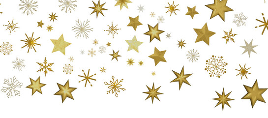 stars. Confetti celebration, Falling golden abstract decoration for party, birthday celebrate,
