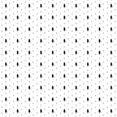 Square seamless background pattern from geometric shapes are different sizes and opacity. The pattern is evenly filled with black samurai symbols. Vector illustration on white background