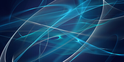 Blue glowing high energy plasma field in space