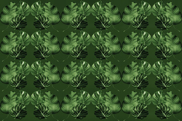 Tropical palm leaves, jungle leaves background, natural pattern