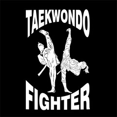 karate taekwondo kungfu logo badge vector