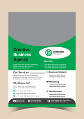 Creative Corporate Business Flyer Template Simple and clean A4 Size with Bleed Vector design