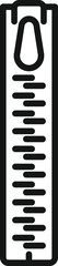 Obraz premium Zipper icon outline vector. Wool knit. Thread ball