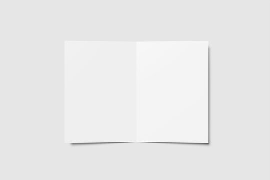 A4 Bifold Blank Mockup