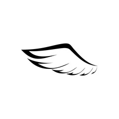 Wing icon collection. 