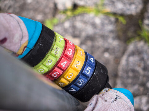 buntes Zahlenschloss