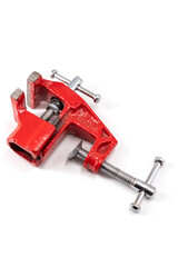 Isolated photos of red vise