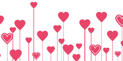 Fototapeta na wymiar Red hearts love background - happy valentines day - happy mothers day design