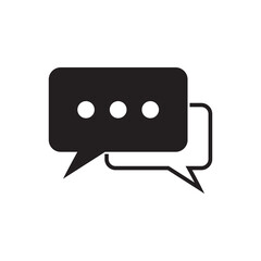 Chat Icon. Speech Bubbles symbol vector sign