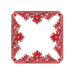 Frame, in the style of an ornament, Vector illustration eps 10, Art.	