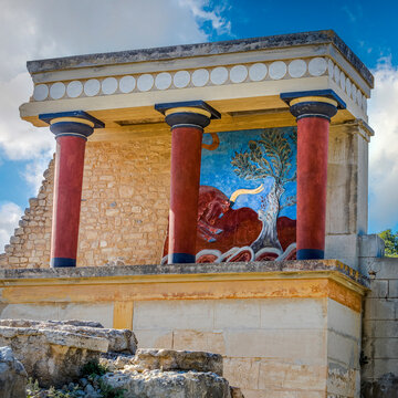 Knossos palace. Crete, Greece.