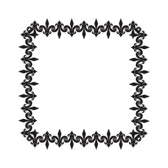 Frame, in the style of an ornament, Vector illustration eps 10, Art.	