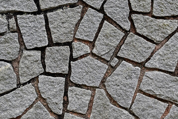 Stone wall texture background in Teresopolis, Rio de Janeiro, Brazil