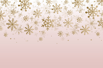 Shiny Christmas snowflakes. Winter background. Vector illustration
