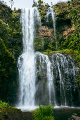 Fototapeta na wymiar Scenic view of Nithi Waterfall in Chogoria Route, Mount Kenya National Park, Kenya 