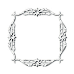 Frame, in the style of an ornament, Vector illustration eps 10, Art.	