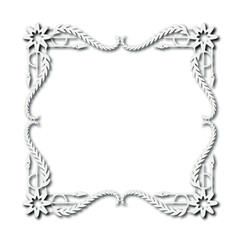 Frame, in the style of an ornament, Vector illustration eps 10, Art.	