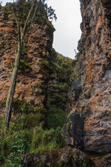 Scenic view of Mau Mau caves in Chogoria Route, Mount  Kenya National Park, Kenya