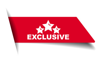 red vector illustration banner exclusive