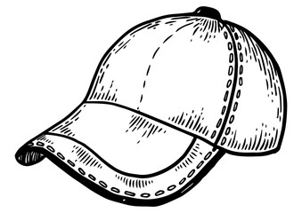 Baseball equipment engraving PNG illustration with transparent background