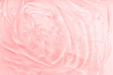 Beauty hyaluronic acid spread. Cosmetic jelly serum texture. Clear collagen gel, moisturizer...