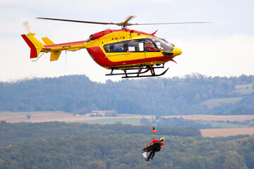Pompier France sauvetage h&eacute;licopt&egrave;re