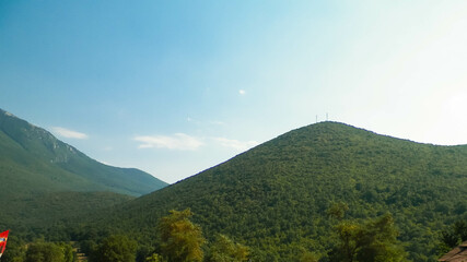 Obraz na płótnie Canvas Mountains of Galicica natural Park, Trpejca, Macedonia.