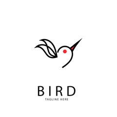 Obraz premium Bird Abstract Logo design vector design